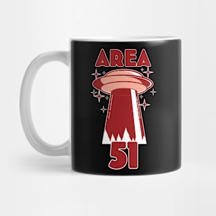 Area 51 UFO Red Mug